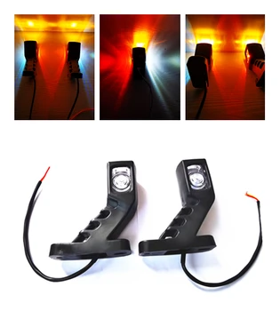 4x 10-30v Car Truck Trailer Caravan Van 3 face Red Amber White 4 LED Marker Side Light Outline Lampexternal Lights 24V
4x 10-30v Car Truck Trailer Caravan Van 3 face Red Amber White 4 LED Marker Side Light Outline Lampexternal Lights 24V