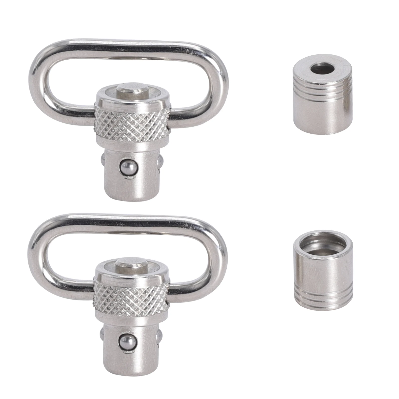 TriRock Silver Color 2 Sets 1'' inch Quick Detach Release QD Sling Swivel Scope Mount Ring with Silver Caps
TriRock Silver Color 2 Sets 1'' inch Quick Detach Release QD Sling Swivel Scope Mount Ring with Silver Caps