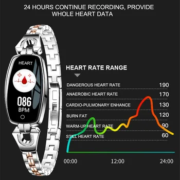 Smart Women Bracelet Watch Compatible with IOS Android Pedometer Heart Rate Sleep Measurement Bluetooth Watch
Smart Women Bracelet Watch Compatible with IOS Android Pedometer Heart Rate Sleep Measurement Bluetooth Watch