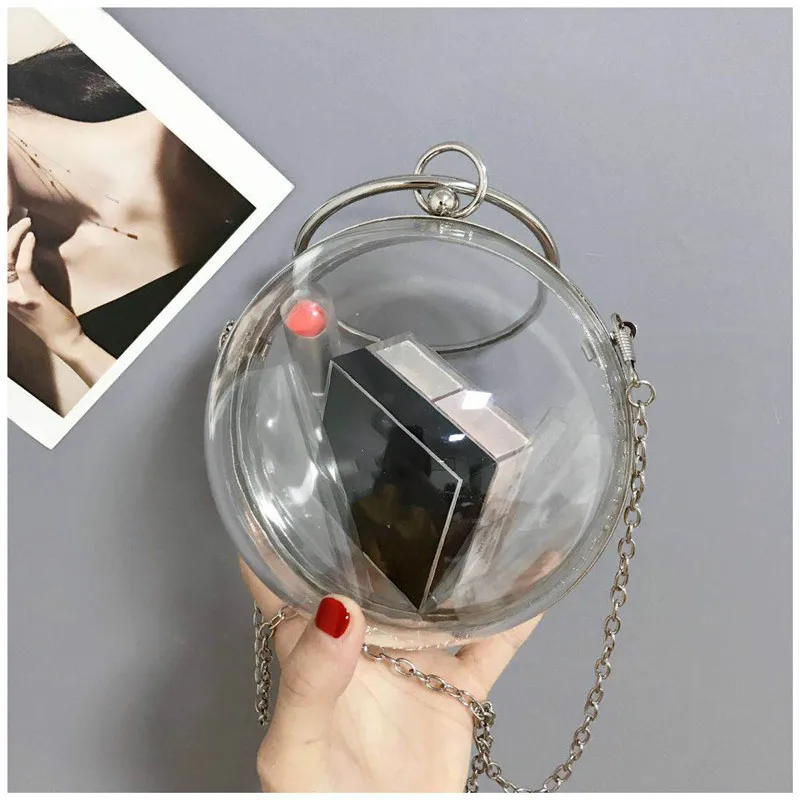 New Portable Fashion Brand All-match Ball Ins Transparent Bag Female Celebrity Inspired Chain Mini Bag
New Portable Fashion Brand All-match Ball Ins Transparent Bag Female Celebrity Inspired Chain Mini Bag