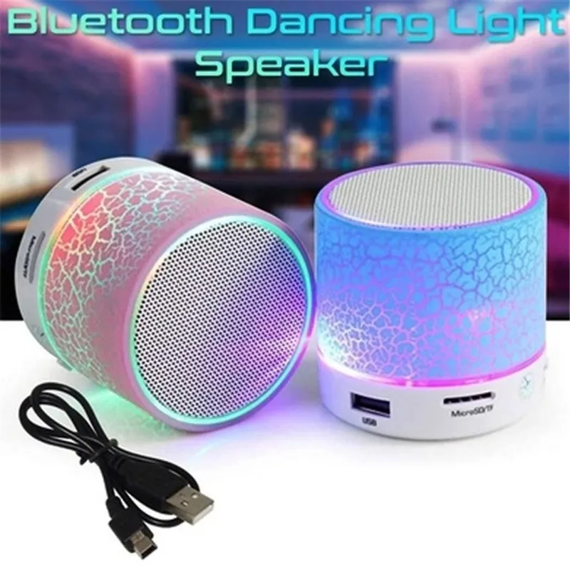 LED Portable Mini Wireless Bluetooth Speakers with USB and TF Port with Charging Cable
LED Portable Mini Wireless Bluetooth Speakers with USB and TF Port with Charging Cable