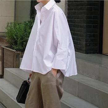 New Autumn 2020 Turn-down Collar A-line High Quality Cotton Single Breasted Shirt Female Blouse Full Sleeves
New Autumn 2020 Turn-down Collar A-line High Quality Cotton Single Breasted Shirt Female Blouse Full Sleeves