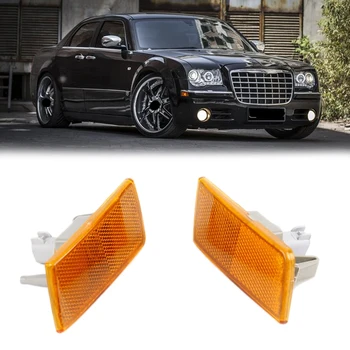Pair Left Right Front Bumper Side Turn Signal Lamp Marker Light Leaf Lamp for Chrysler 300 300C 04805860AA 04805861AA
Pair Left Right Front Bumper Side Turn Signal Lamp Marker Light Leaf Lamp for Chrysler 300 300C 04805860AA 04805861AA