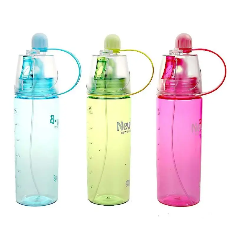 600ml Portable Spray Sports Water Bottle with Straw Eco-friendly with Lid Outdoor Cooling Drinking Cups for Hiking Running
600ml Portable Spray Sports Water Bottle with Straw Eco-friendly with Lid Outdoor Cooling Drinking Cups for Hiking Running