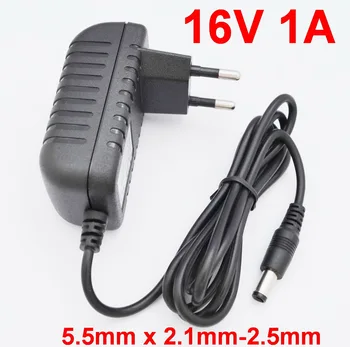 100PCS 16V 1A High quality IC solutions AC 100V-240V Converter Adapter DC 16V 1A 1000mA Power Supply EU Plug 5.5mm x 2.1-2.5mm
100PCS 16V 1A High quality IC solutions AC 100V-240V Converter Adapter DC 16V 1A 1000mA Power Supply EU Plug 5.5mm x 2.1-2.5mm