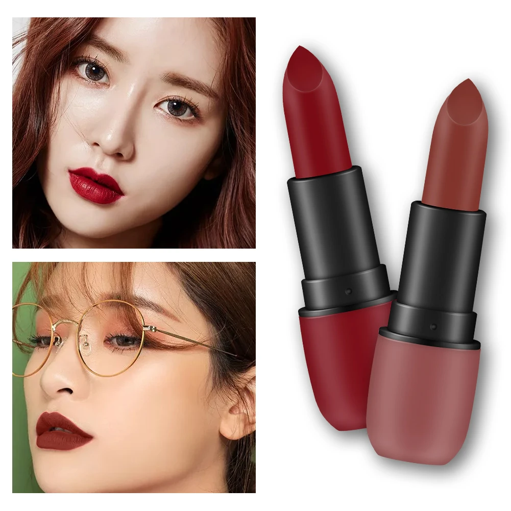 Matte Lipstick Cosmetic Waterproof Long Lasting Pigment Velvet Sexy Lip Non-stick Cup Does Not Fade Lipstick New 2019 TSLM1
Matte Lipstick Cosmetic Waterproof Long Lasting Pigment Velvet Sexy Lip Non-stick Cup Does Not Fade Lipstick New 2019 TSLM1