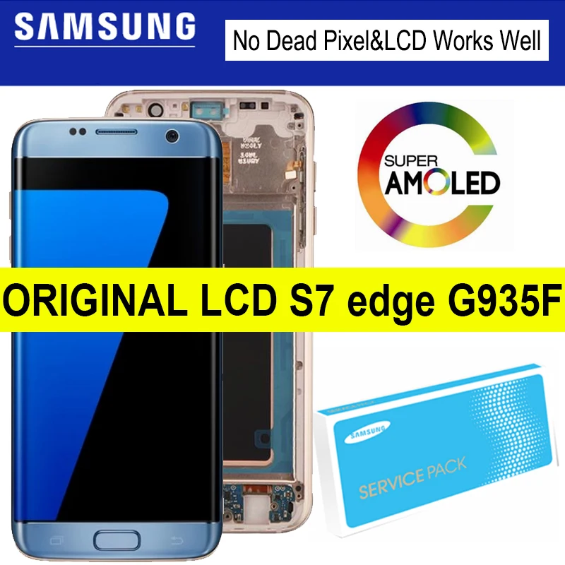 100% Original 5.5'' AMOLED LCD for SAMSUNG Galaxy S7 edge Display G935F SM-G935FD Touch Digitizer Assembly Replacement Parts
100% Original 5.5'' AMOLED LCD for SAMSUNG Galaxy S7 edge Display G935F SM-G935FD Touch Digitizer Assembly Replacement Parts