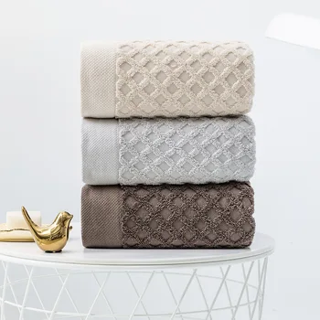 Bath Towels 32 Strands 100% Pure Cotton Solid Color Bath Towel Simple Rhombus Adult Men Women Bath Towel 70*140cm Beach Towels
Bath Towels 32 Strands 100% Pure Cotton Solid Color Bath Towel Simple Rhombus Adult Men Women Bath Towel 70*140cm Beach Towels