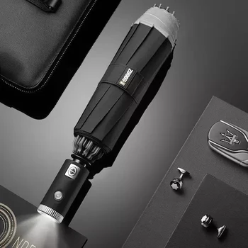 New Flashlight Umbrella One-button Automatic Folding Umbrella Rain Umbrella Mens Gifts Led Umbrella Woman Umbrella Men Metal
New Flashlight Umbrella One-button Automatic Folding Umbrella Rain Umbrella Mens Gifts Led Umbrella Woman Umbrella Men Metal