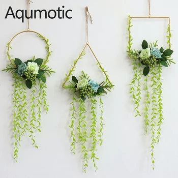Aqumotic Long Garland Wreath Iron Ring Wall Hanging Room DIY Round Quartet 1pc Girls Sample Room Princess Simulation Decoration
Aqumotic Long Garland Wreath Iron Ring Wall Hanging Room DIY Round Quartet 1pc Girls Sample Room Princess Simulation Decoration