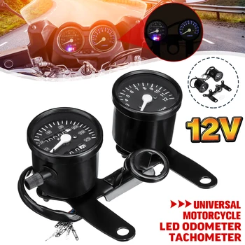 12V Motorcycle Dual Gauge 13000 RPM Tachometer KM/H Speedometer Odometer Gauges with LED Backlight Signal Lights
12V Motorcycle Dual Gauge 13000 RPM Tachometer KM/H Speedometer Odometer Gauges with LED Backlight Signal Lights