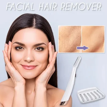 LED Lighted Facial Expoliator Face Hair Remover Shaver Electric Female Eyebrow Trimmer Razor Painless Exfoliates Dead Skin #YT-6 
LED Lighted Facial Expoliator Face Hair Remover Shaver Electric Female Eyebrow Trimmer Razor Painless Exfoliates Dead Skin #YT-6