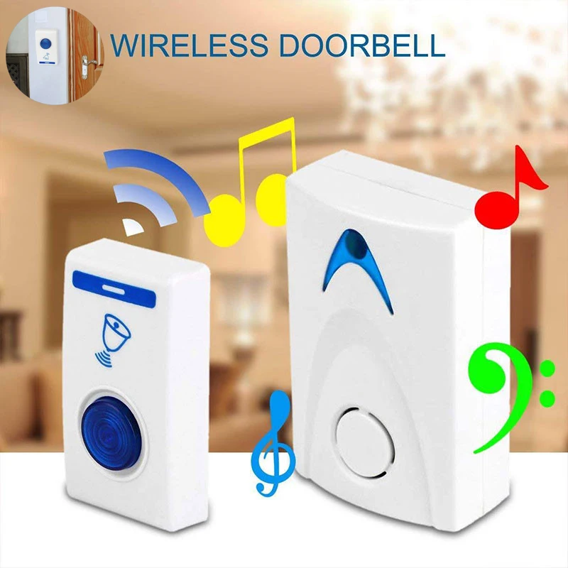 1pc LED Wireless Chime Door Bell Gate Alarm Doorbell & Wireles Remote control 32 Tune Songs Drop Shipping For Home Office
1pc LED Wireless Chime Door Bell Gate Alarm Doorbell & Wireles Remote control 32 Tune Songs Drop Shipping For Home Office