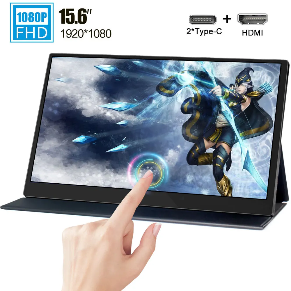 15.6 1080p USB 3.1 Type-C touch screen portable monitor 1920x1080 HDR IPS screen Display with case for Ps4 Switch Xbox Huawei
15.6 1080p USB 3.1 Type-C touch screen portable monitor 1920x1080 HDR IPS screen Display with case for Ps4 Switch Xbox Huawei
