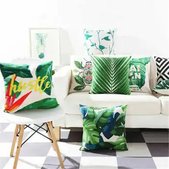 Plant Leaves Pattern Pillow Case Cotton Linen Pillowcase for Home Office Seat Decor Sofa Waist Cushion Cover 18''
Plant Leaves Pattern Pillow Case Cotton Linen Pillowcase for Home Office Seat Decor Sofa Waist Cushion Cover 18''