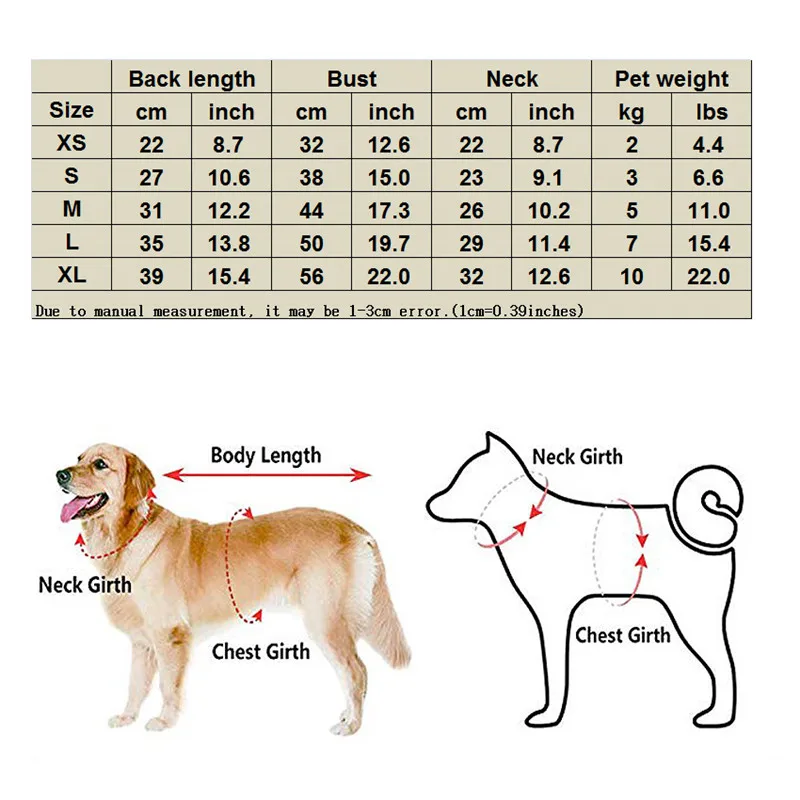 Chihuahua Clothes Size