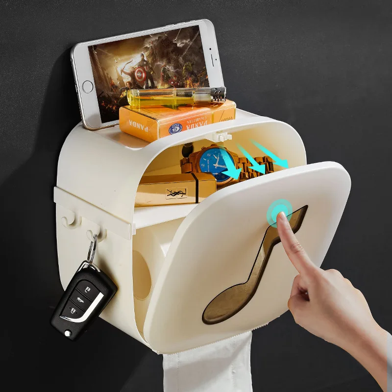 Creative Toilet Cardboard Box Hole Punched Waterproof Storage Hook Multi-functional Toilet Toilet-roll Paper Extraction Tissue B
Creative Toilet Cardboard Box Hole Punched Waterproof Storage Hook Multi-functional Toilet Toilet-roll Paper Extraction Tissue B