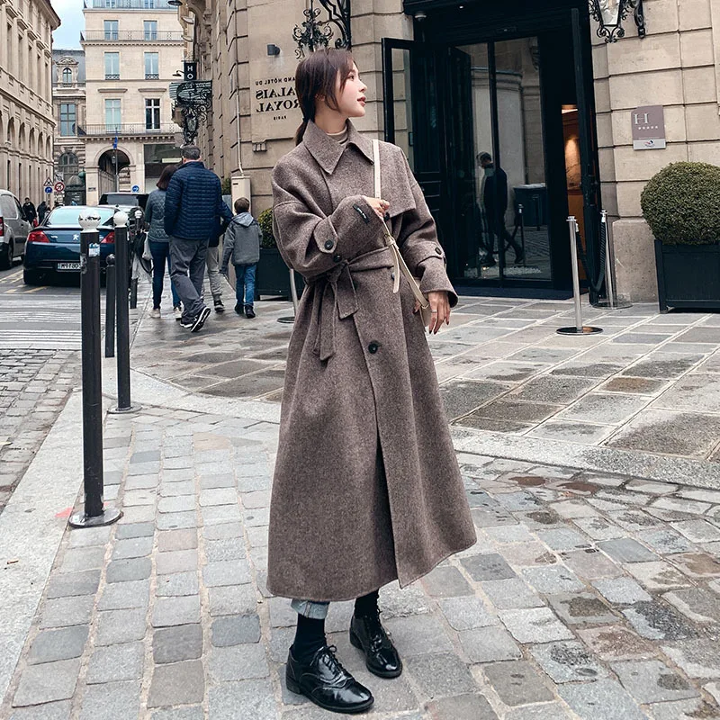 Hepburn Style Fashion Elegant Woolen Jacket Women's 2020 Autumn And Winter New Style Loose Thick Popular over-the-Knee Woolen Ov
Hepburn Style Fashion Elegant Woolen Jacket Women's 2020 Autumn And Winter New Style Loose Thick Popular over-the-Knee Woolen Ov