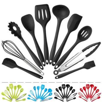 10 Pcs/Set Kitchenware Silicone Heat Resistant Kitchen Cooking Utensils Non-Stick Baking Tool Cooking Tool Sets 4 Colors
10 Pcs/Set Kitchenware Silicone Heat Resistant Kitchen Cooking Utensils Non-Stick Baking Tool Cooking Tool Sets 4 Colors