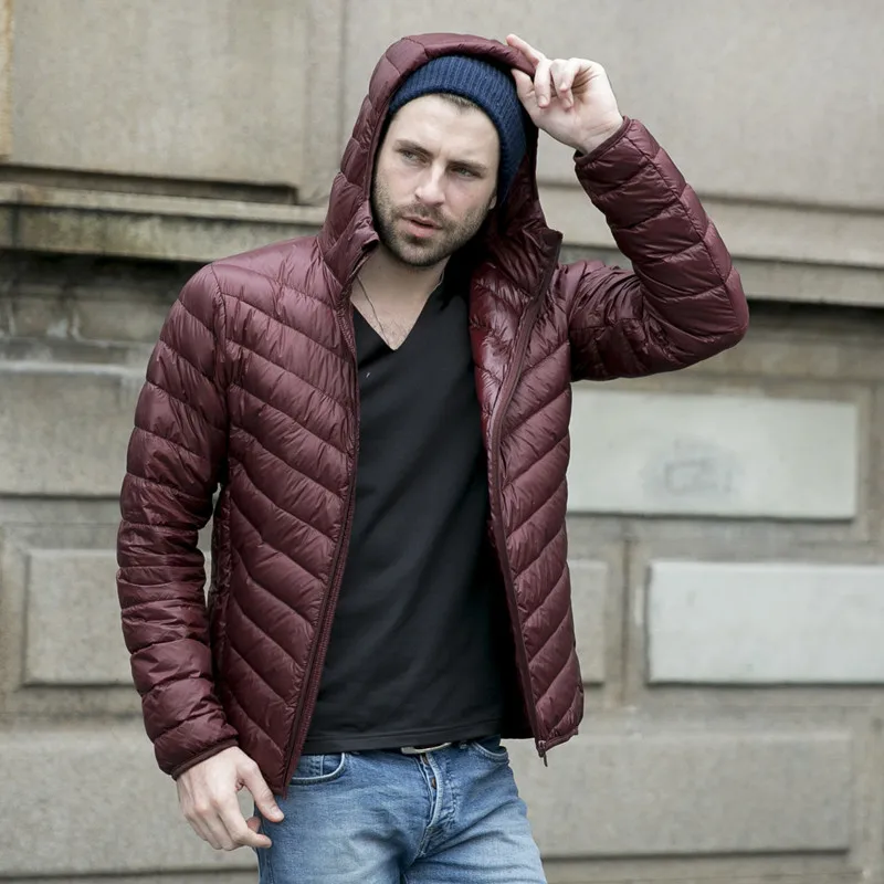 New autumn winter ultra thin duck down men jacket plus size XXXL hooded jacket for men fashion mens Outerwear coat
New autumn winter ultra thin duck down men jacket plus size XXXL hooded jacket for men fashion mens Outerwear coat