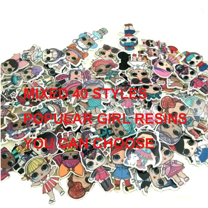 40 Styles Mixed Cartoon Popular Girl Flatback Resin Planar Cabochon for DIY Craft Embellishments 
40 Styles Mixed Cartoon Popular Girl Flatback Resin Planar Cabochon for DIY Craft Embellishments