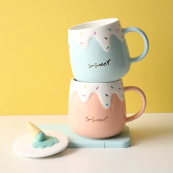 Creative Coffee Mug with Lid Cute Cartoon Coffee Ceramic Cup Large Capacity Personalised Couple Mug Juice Tazas Drinkware DA60MK 
Creative Coffee Mug with Lid Cute Cartoon Coffee Ceramic Cup Large Capacity Personalised Couple Mug Juice Tazas Drinkware DA60MK
