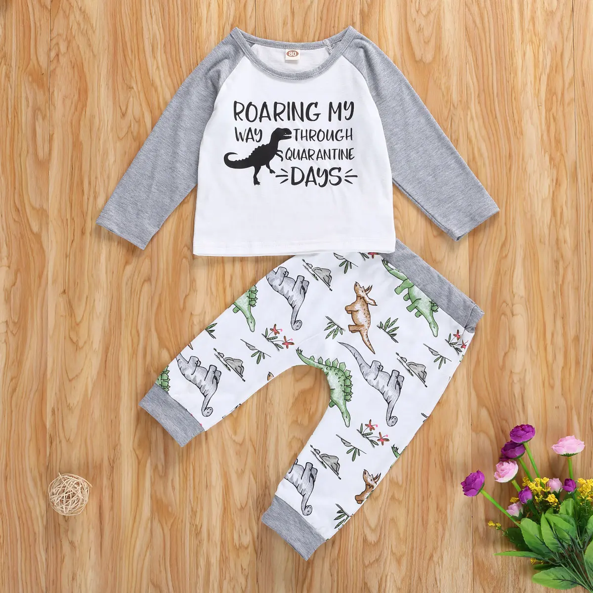 Little Boys Breathable Clothes Suit Toddlers Spring Autumn Round Collar Long Sleeve Letter Top +Dinosaur Printing Long Pants Set
Little Boys Breathable Clothes Suit Toddlers Spring Autumn Round Collar Long Sleeve Letter Top +Dinosaur Printing Long Pants Set