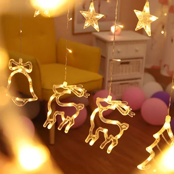 Moon Star Romantic Curtain Lamp Outdoor Wedding Neon Lantern Super Bright Christmas Decoration Fairy String Light Elk Durable
Moon Star Romantic Curtain Lamp Outdoor Wedding Neon Lantern Super Bright Christmas Decoration Fairy String Light Elk Durable