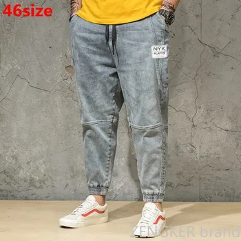 Spring and Autumn Light Color Jeans Tide Men's Large Size Loose Harem Pants Japanese Trends ankle-length Pants Bundle Pants 46
Spring and Autumn Light Color Jeans Tide Men's Large Size Loose Harem Pants Japanese Trends ankle-length Pants Bundle Pants 46