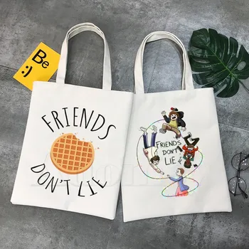 Stranger Things Friends Do Not Lie Canvas Shoulder Bag Canvas Tote Eco Shopping Bag Canvas Tote Bag Casual HandBag Daily Use
Stranger Things Friends Do Not Lie Canvas Shoulder Bag Canvas Tote Eco Shopping Bag Canvas Tote Bag Casual HandBag Daily Use