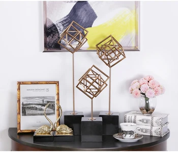 Home Decoration Accessories Overlapping Geometric Metal Cubes Decor Figurine Living Room Ornament Objects Office Marble Gift
Home Decoration Accessories Overlapping Geometric Metal Cubes Decor Figurine Living Room Ornament Objects Office Marble Gift