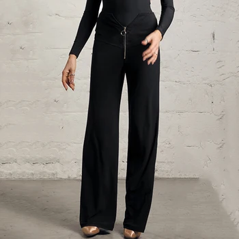 Ballroom Dance Pants Women Black Wide Leg Trousers Waltz Dancing Practice Clothes Flamengo Tango Samba Lady Dancewear DNV12359
Ballroom Dance Pants Women Black Wide Leg Trousers Waltz Dancing Practice Clothes Flamengo Tango Samba Lady Dancewear DNV12359