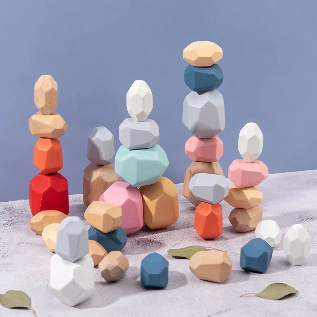 Children's Wooden Colored Stone Jenga Building Block Educational Toy Creative Nordic Style Stacking Game Rainbow Wooden Toy
Children's Wooden Colored Stone Jenga Building Block Educational Toy Creative Nordic Style Stacking Game Rainbow Wooden Toy