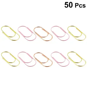 50pcs Paper Clips Metal Golden Practical Simple Creative Paper Clips File Clips Student Stationery for Office School
50pcs Paper Clips Metal Golden Practical Simple Creative Paper Clips File Clips Student Stationery for Office School