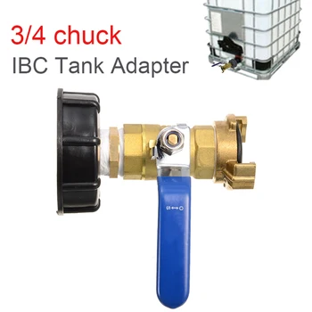 3/4 Chuck IBC Tank Adapter Thread Tap Connector Replacement Shut-off Ball Valve Container for Home Garden Water Connectors
3/4 Chuck IBC Tank Adapter Thread Tap Connector Replacement Shut-off Ball Valve Container for Home Garden Water Connectors