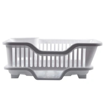 Kitchen Sink Dish Plate Utensil Drainer Drying Rack Holder Basket Organizer Tray, White
Kitchen Sink Dish Plate Utensil Drainer Drying Rack Holder Basket Organizer Tray, White