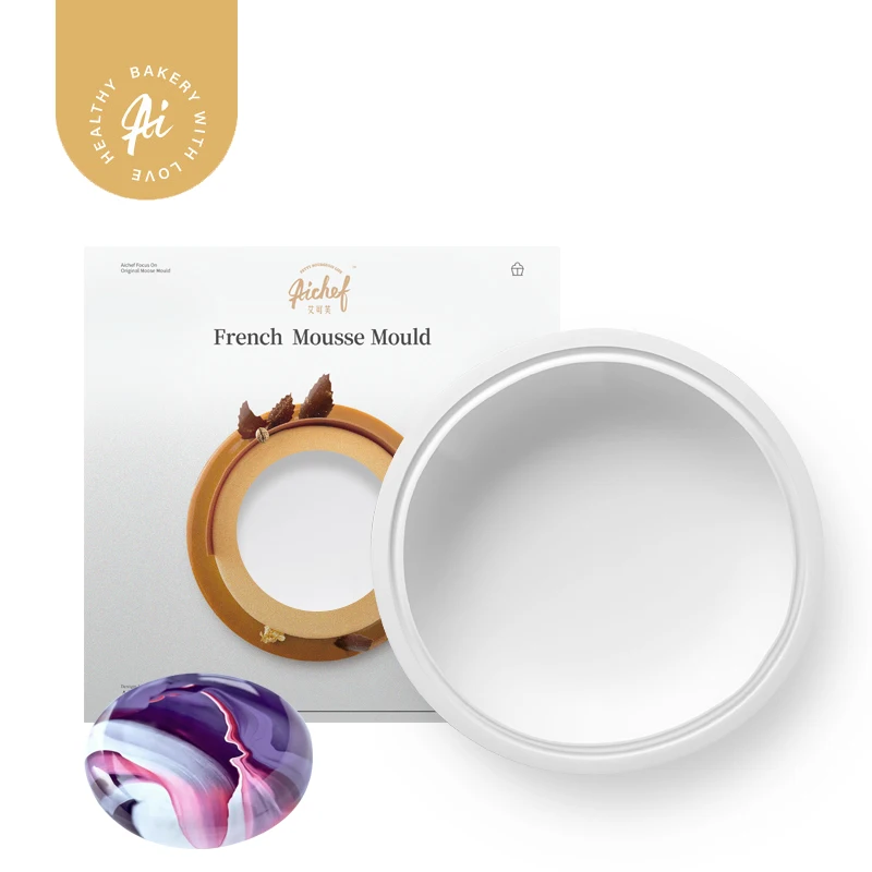 AiChef round cake mousse baking silicone mold French West point single round base mold cake
AiChef round cake mousse baking silicone mold French West point single round base mold cake