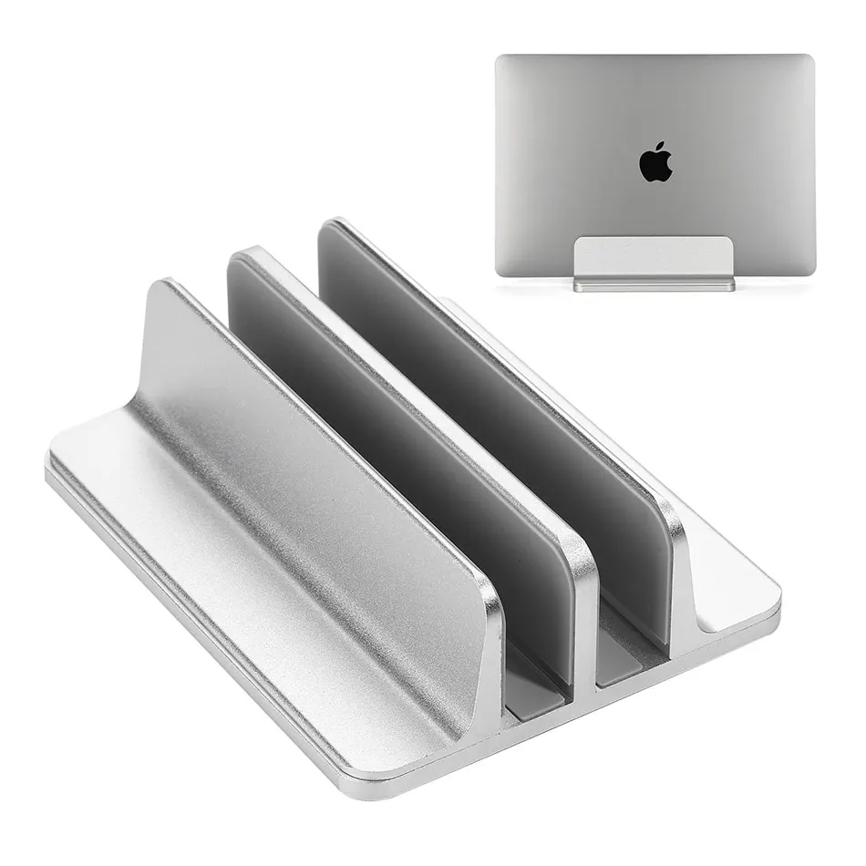 Вертикальная подставка для ноутбука MacBook Air Pro настольная двойная Настольная