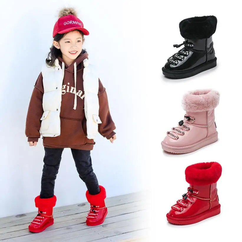 EUR 26-37 Winter hair ball children's snow boots genuine leather Warm big kids ankle boots non-slip baby child fur girls boots
EUR 26-37 Winter hair ball children's snow boots genuine leather Warm big kids ankle boots non-slip baby child fur girls boots