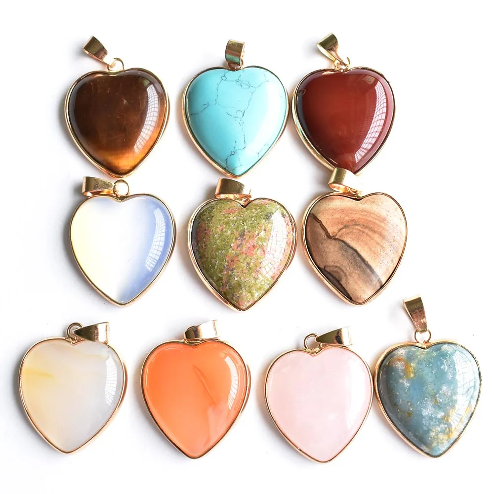 wholesale 10pcs/lot fashion good quality natural stone mixed gold color lside heart pendants 25mm for jewelry making free
wholesale 10pcs/lot fashion good quality natural stone mixed gold color lside heart pendants 25mm for jewelry making free