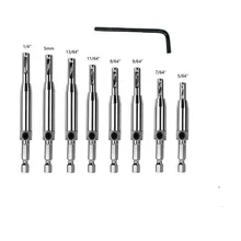 8PCS Self Centering Hinge Hardware Core Drill Bits Set Pilot Tapper Guides Door HSS Woodworking Tool Hole Saw Cabinet
8PCS Self Centering Hinge Hardware Core Drill Bits Set Pilot Tapper Guides Door HSS Woodworking Tool Hole Saw Cabinet