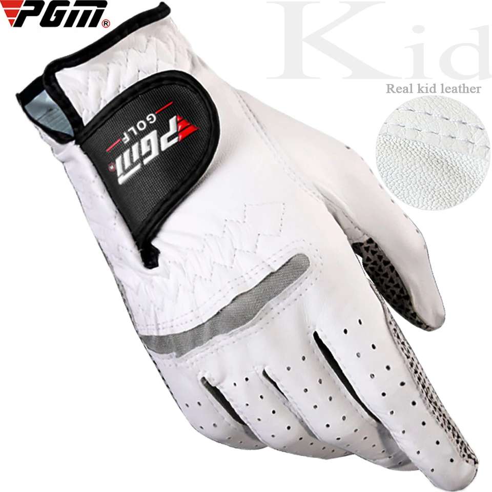 Фото Профессиональные мужские перчатки для гольфа PGM из натуральной кожи детские
