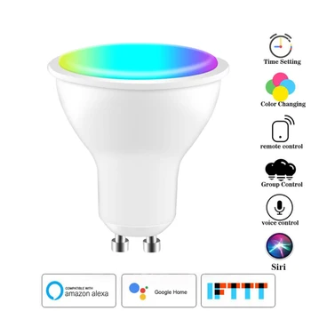 RGB LED Smart Colour Light Bulbs WiFi App Control Timing Light Bulb For Amazon Alexa, Google Home, Tmall Genie And App IFFTTT
RGB LED Smart Colour Light Bulbs WiFi App Control Timing Light Bulb For Amazon Alexa, Google Home, Tmall Genie And App IFFTTT