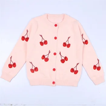 Coat Cardigan Sweater Children Cute Baby Clothing Kids Knitwear Sweaters O-neck Cherry Pattern Long Sleeve Girls Boy Knit Cotton
Coat Cardigan Sweater Children Cute Baby Clothing Kids Knitwear Sweaters O-neck Cherry Pattern Long Sleeve Girls Boy Knit Cotton