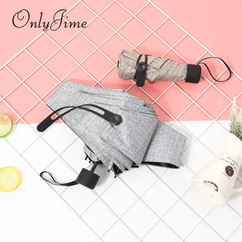 Only Jime New Five Folding Simple Denim Umbrella Black Coating Sunscreen Parasol Small Mini Pocket UV Protection Umbrella
Only Jime New Five Folding Simple Denim Umbrella Black Coating Sunscreen Parasol Small Mini Pocket UV Protection Umbrella