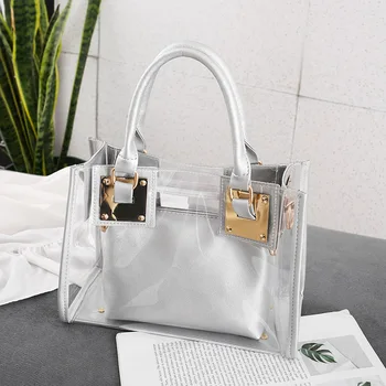 New Style WOMEN'S Bag Beach Bag Shoulder Bag/ Hand Bag Shoulder Mother and Child Bag Transparent Jelly WOMEN'S Bag
New Style WOMEN'S Bag Beach Bag Shoulder Bag/ Hand Bag Shoulder Mother and Child Bag Transparent Jelly WOMEN'S Bag