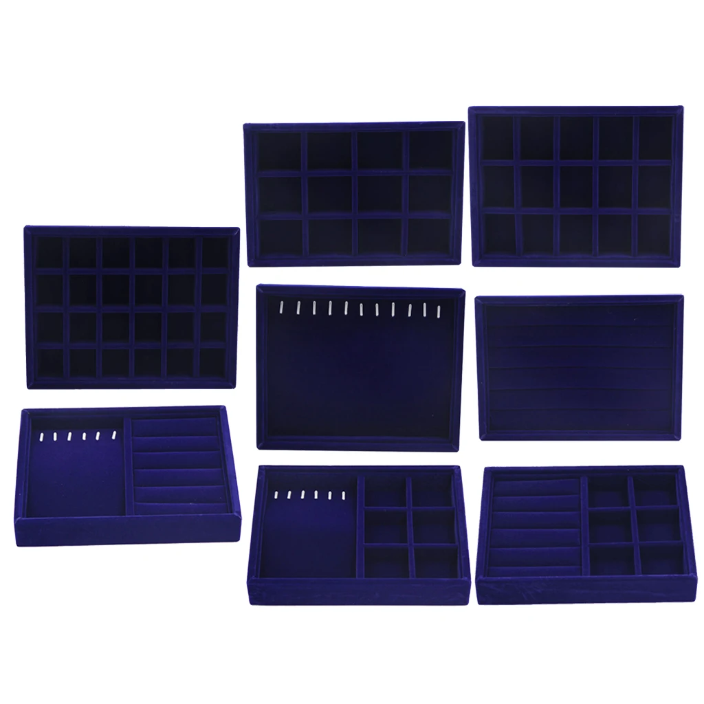 Soft Velvet Stackable Fashion Jewelry Display Trays Showcase Jewellery Organizer Storage 20x15x3cm
Soft Velvet Stackable Fashion Jewelry Display Trays Showcase Jewellery Organizer Storage 20x15x3cm
