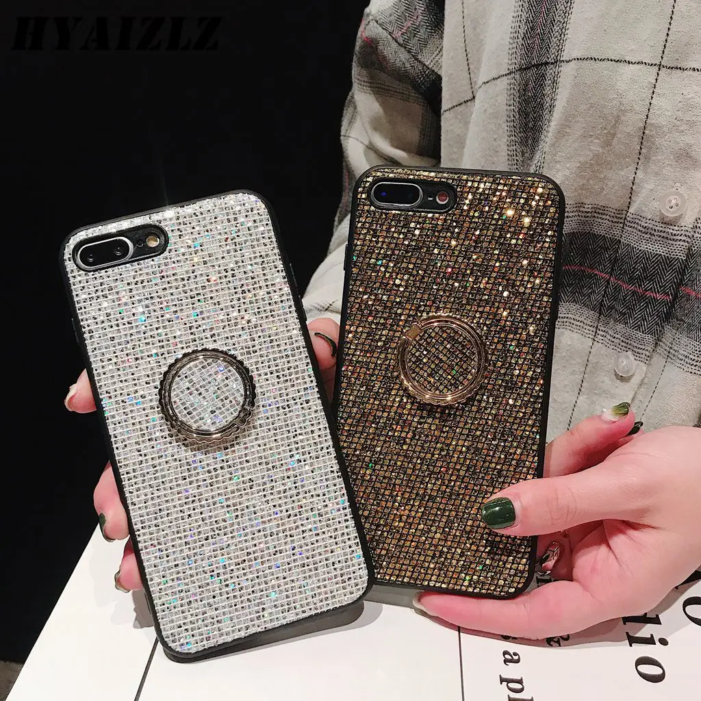Grid Sequins Glitter Case for iPhone 11 Pro Max XS XR X 6 6S 7 8 Plus Hard Shell Ring Holder Bracket Women's Phone Back Cover
Grid Sequins Glitter Case for iPhone 11 Pro Max XS XR X 6 6S 7 8 Plus Hard Shell Ring Holder Bracket Women's Phone Back Cover
