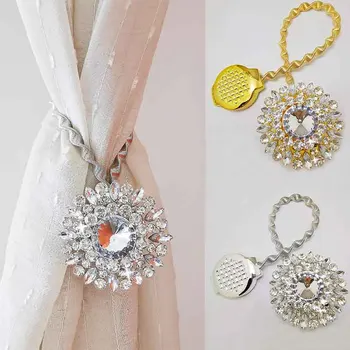 Curtain Tieback Spring Straps Multiple Diamonds Curtain Hooks Free Installation Punching Magnetic Curtain Buckle Attache Rideau
Curtain Tieback Spring Straps Multiple Diamonds Curtain Hooks Free Installation Punching Magnetic Curtain Buckle Attache Rideau