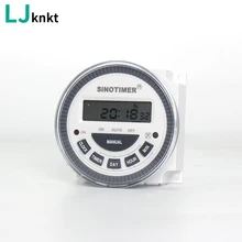 7 days a week programmable digital timer illuminated switch output 220V with dust cover inside the battery
7 days a week programmable digital timer illuminated switch output 220V with dust cover inside the battery